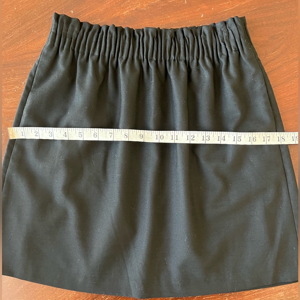 J. Crew wool blend skirt | black | size 4 - Picture 12 of 14